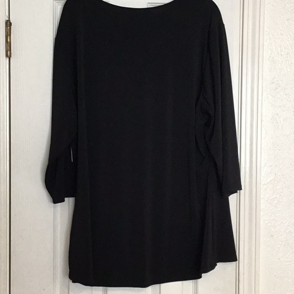 Brand New Kate & Mallory Solid Black Zipper Side-2X - Picture 5 of 14